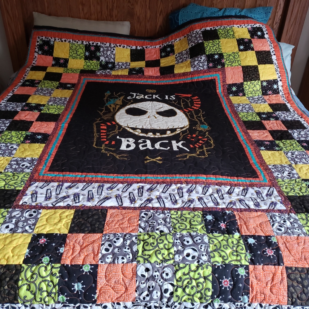 Nightmare Before Christmas Quilt Glow In The Dark